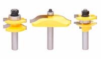 Изображение 300.007 3 фрезы (Меб.обвяз+фил-ка) DELTA TOOLS Z=2 D=41,3x18 22 (L=74,8) + D=76,2x14,9 (L=77,6) S=12