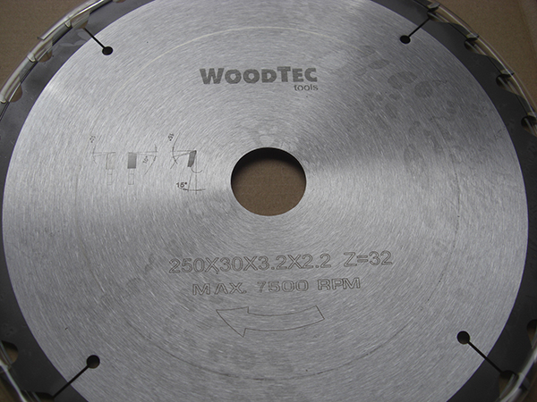 Изображение Пила дисковая WoodTec ф250 х 30 х 3,2/2,2 Z32 WZ