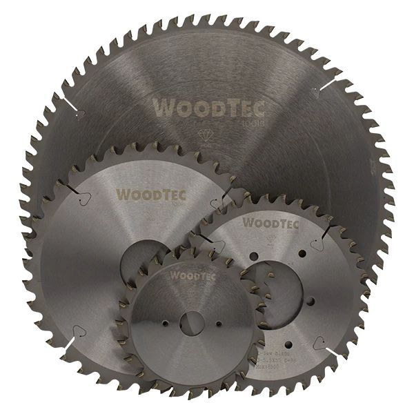 Изображение Алмазная подрезная пила WoodTec ф100 х 2,8-3,6 х 22 Z=12+12 Н6
