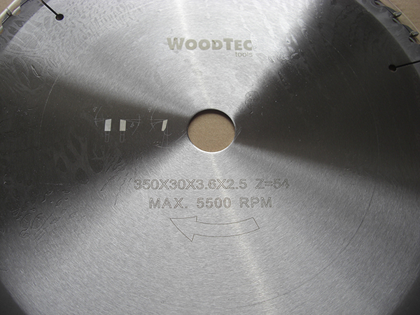 Изображение Пила дисковая WoodTec ф350 х 30 х 3,6/2,5 Z54 WZ