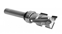 Изображение EC3E2425RB-12 Фреза концевая с верхним подшипником DIA 2,5 мм. D24 B25 S12 Z1+1 (3+1) RH